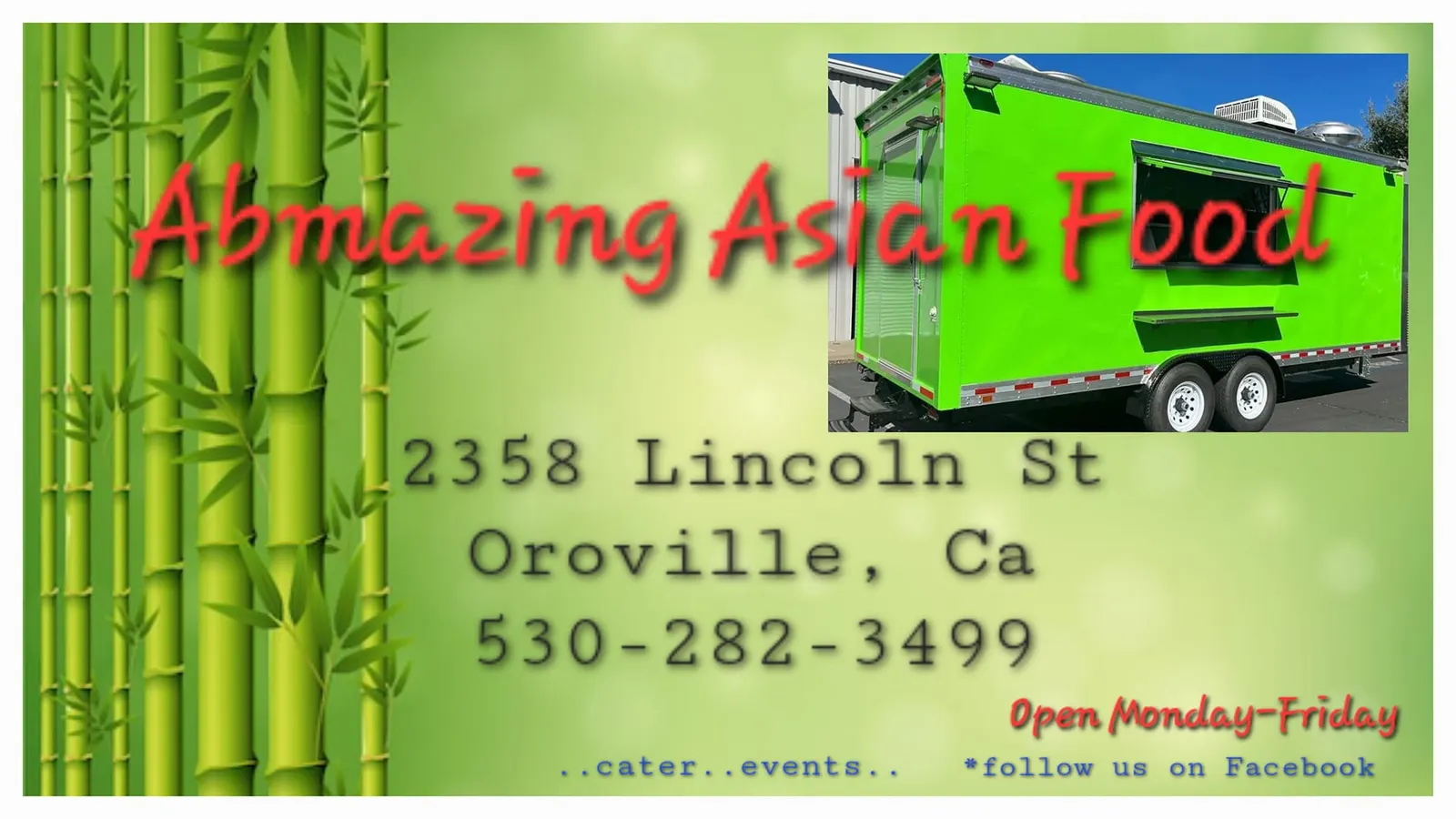 Abmazing Asian Food, Food Truck