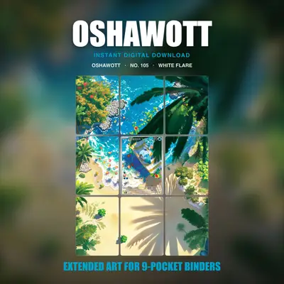 Oshawott #105 — White Flare (Binder Insert)