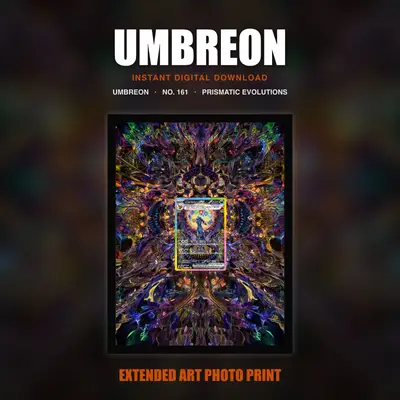 Umbreon #161 — Prismatic Evolutions (Print Art)