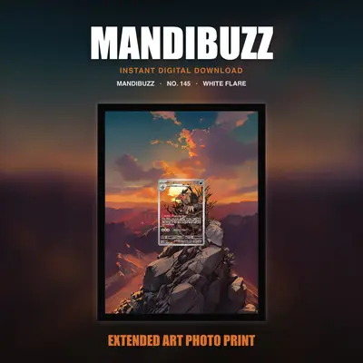 Mandibuzz #145 — White Flare (Print Art)