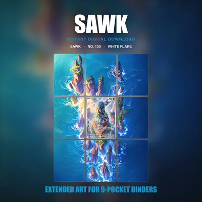 Sawk #130 — White Flare (Binder Insert)