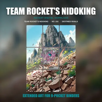 Team Rocket's Nidoking #233 — Destined Rivals (Binder Insert)