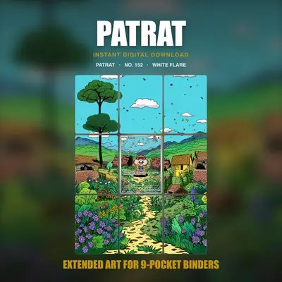 Patrat #152 — White Flare (Binder Insert)