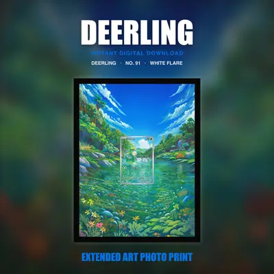 Deerling #91 — White Flare (Print Art)