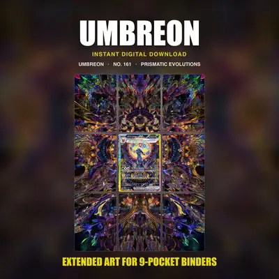 Umbreon #161 — Prismatic Evolutions (Binder Insert)
