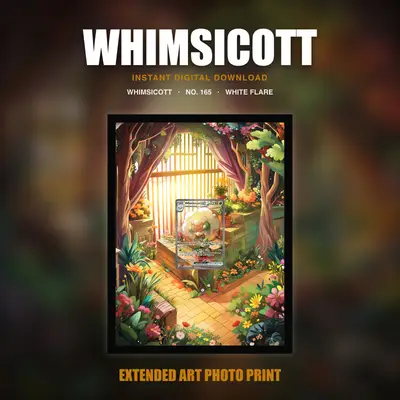 Whimsicott #165 — White Flare (Print Art)