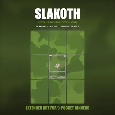 Slakoth #212 — Surging Sparks (Binder Insert)