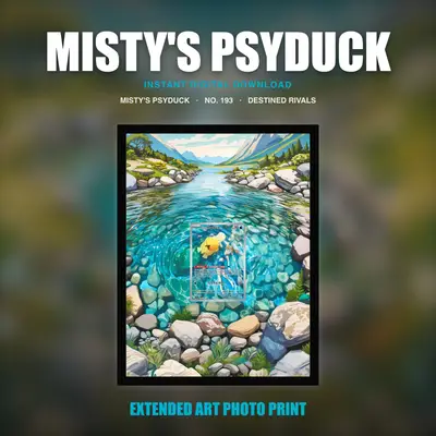 Misty's Psyduck #193 — Destined Rivals (Print Art)