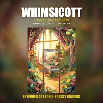 Whimsicott #165 — White Flare (Binder Insert)