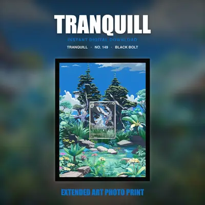 Tranquill #149 — Black Bolt (Print Art)