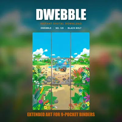 Dwebble #129 — Black Bolt (Binder Insert)
