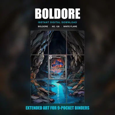 Boldore #128 — White Flare (Binder Insert)