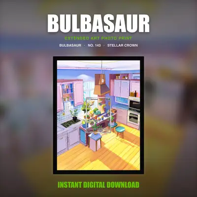 Bulbasaur #143 — Stellar Crown (Print Art)