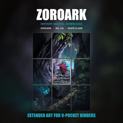 Zoroark #143 — White Flare (Binder Insert)