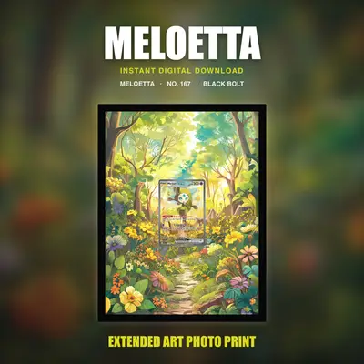 Meloetta #167 — Black Bolt (Print Art)