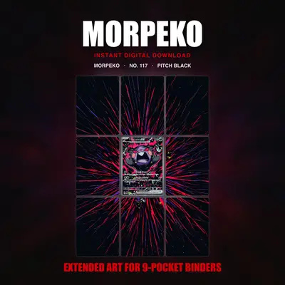 Morpeko #117 — Pitch Black (Binder Insert)