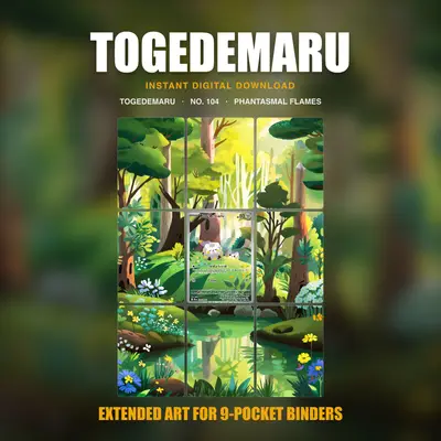 Togedemaru #104 — Phantasmal Flames (Binder Insert)