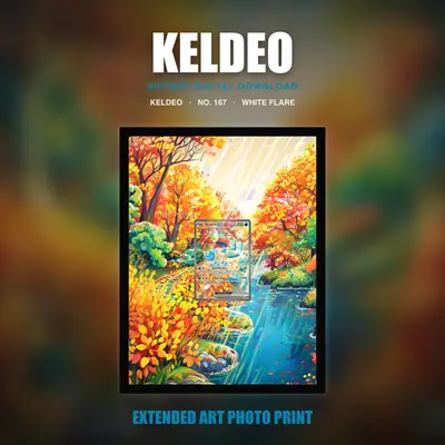Keldeo #167 — White Flare (Print Art)