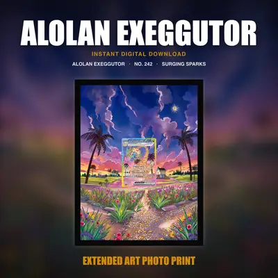 Alolan Exeggutor #242 — Surging Sparks (Print Art)