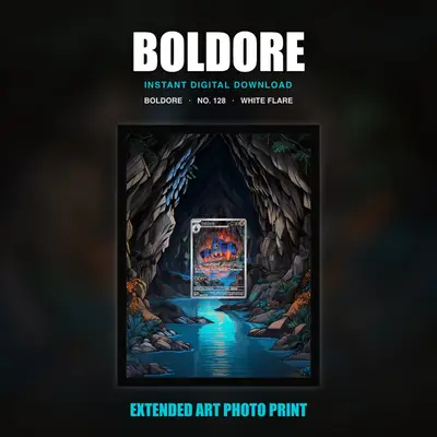 Boldore #128 — White Flare (Print Art)