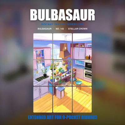 Bulbasaur #143 — Stellar Crown (Binder Insert)