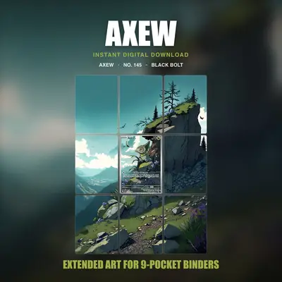 Axew #145 — Black Bolt (Binder Insert)