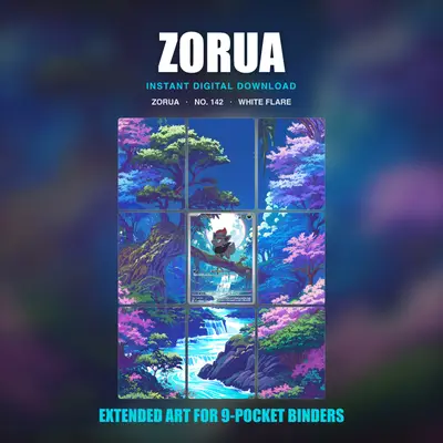 Zorua #142 — White Flare (Binder Insert)