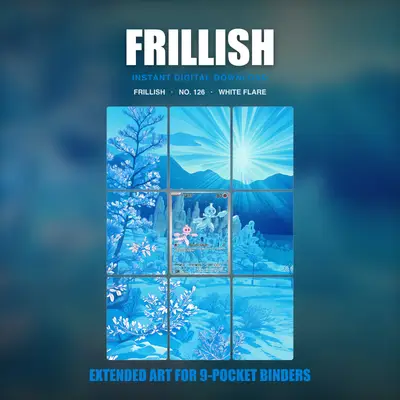 Frillish #126 — White Flare (Binder Insert)