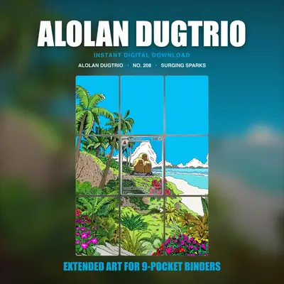 Alolan Dugtrio #208 — Surging Sparks (Binder Insert)