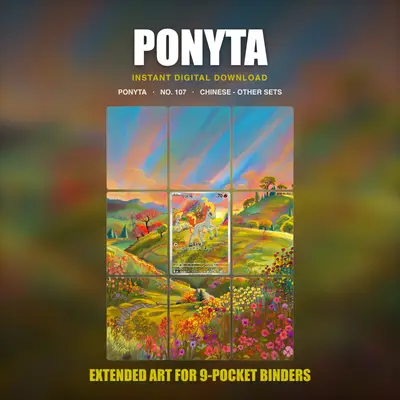 Ponyta #107 — Gem Pack Vol. 4 (Binder Insert)