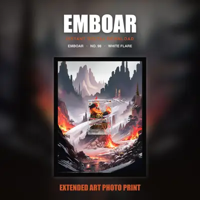 Emboar #98 — White Flare (Print Art)