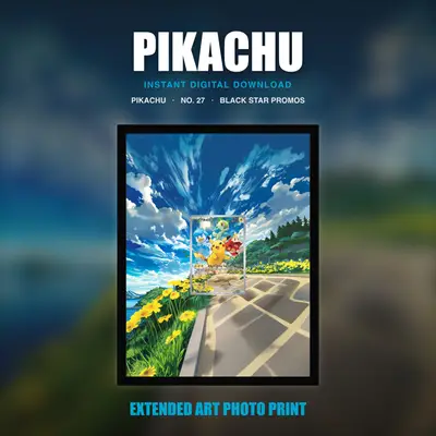 Pikachu #27 — Black Star Promos (Print Art)