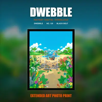 Dwebble #129 — Black Bolt (Print Art)