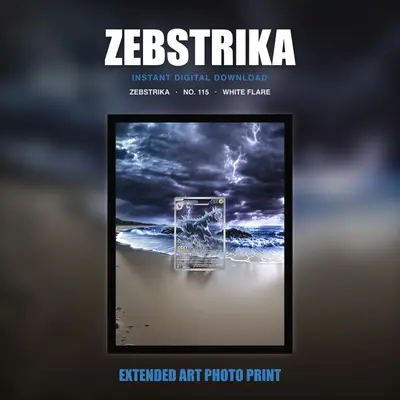 Zebstrika #115 — White Flare (Print Art)
