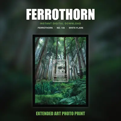 Ferrothorn #149 — White Flare (Print Art)