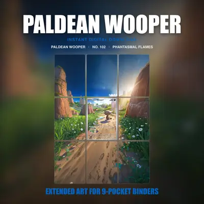 Paldean Wooper #102 — Phantasmal Flames (Binder Insert)