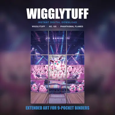 Wigglytuff #105 — Phantasmal Flames (Binder Insert)