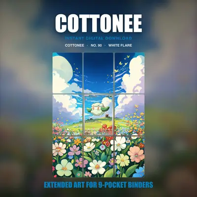 Cottonee #90 — White Flare (Binder Insert)