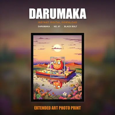 Darumaka #97 — Black Bolt (Print Art)