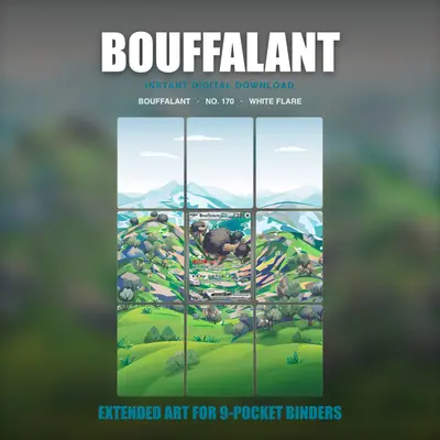 Bouffalant #170 — White Flare (Binder Insert)