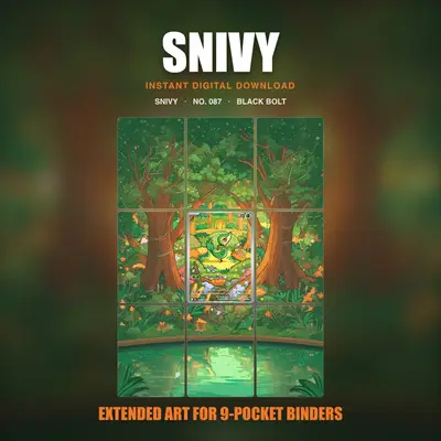 Snivy #87 — Black Bolt (Binder Insert)