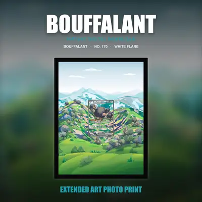 Bouffalant #170 — White Flare (Print Art)