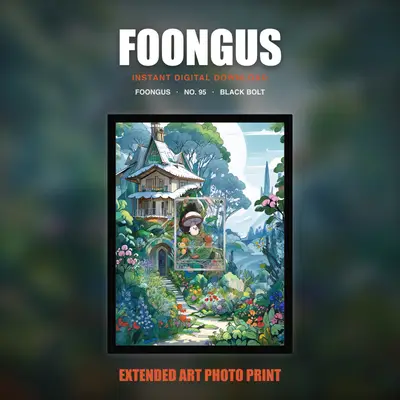 Foongus #95 — Black Bolt (Print Art)