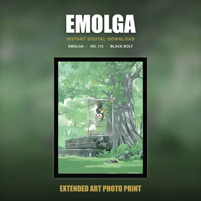 Emolga #112 — Black Bolt (Print Art)