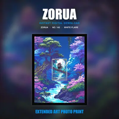 Zorua #142 — White Flare (Print Art)