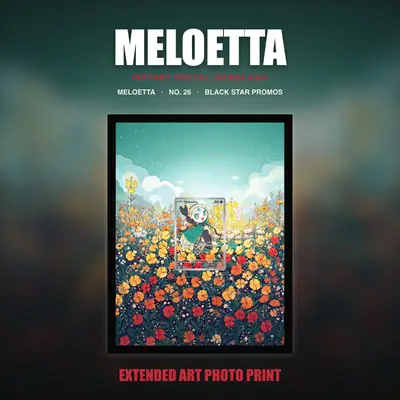 Meloetta #26 — Black Star Promos (Print Art)