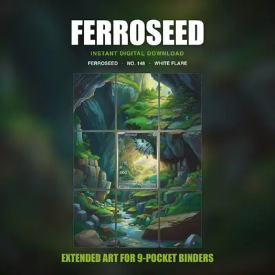 Ferroseed #148 — White Flare (Binder Insert)