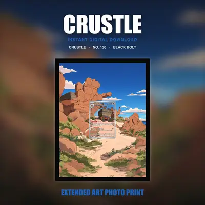Crustle #130 — Black Bolt (Print Art)