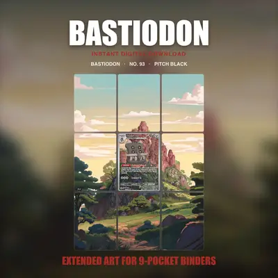 Bastiodon #93 — Pitch Black (Binder Insert)