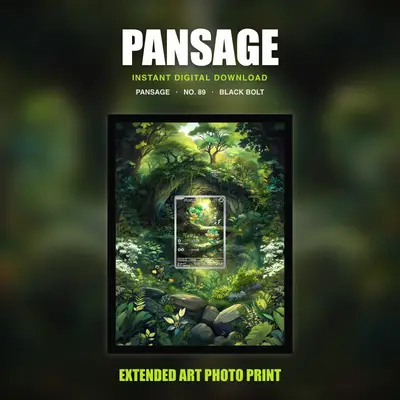 Pansage #89 — Black Bolt (Print Art)